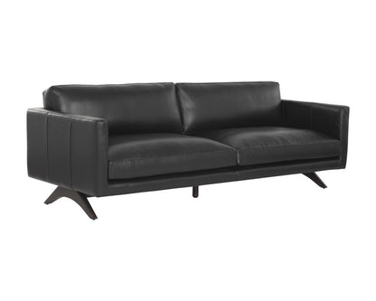 Sunpan - Westport Rogers Sofa - Cortina Black Leather - 110580 view 1