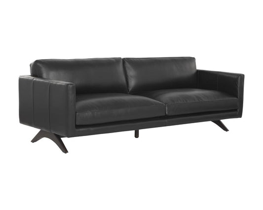 Sunpan - Westport Rogers Sofa - Cortina Black Leather - 110580 view 1