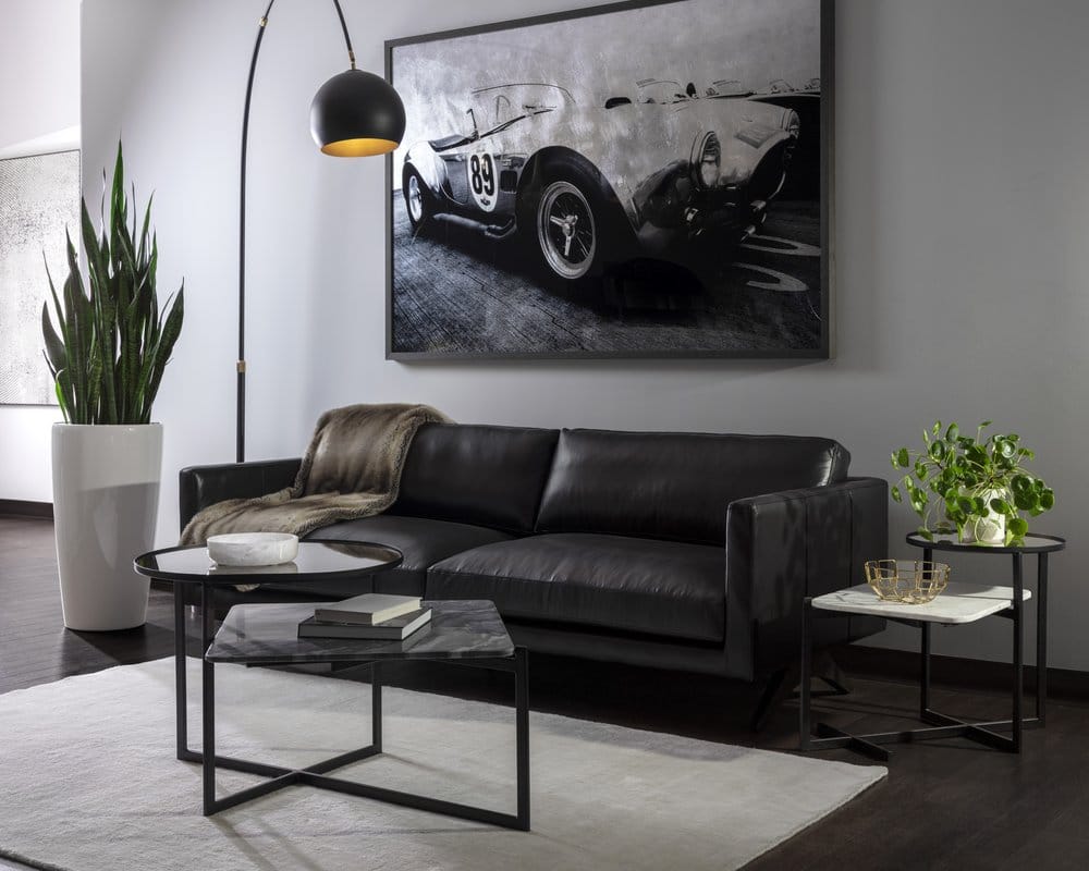 Sunpan - Westport Rogers Sofa - Cortina Black Leather - 110580 view 8