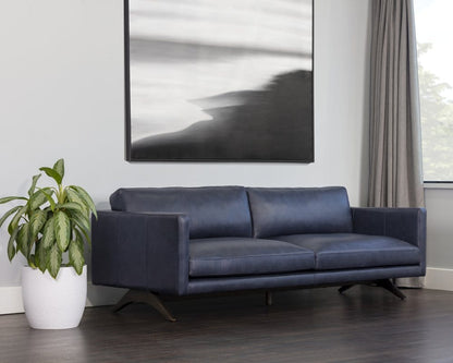 Sunpan - Westport Rogers Sofa - Cortina Ink Leather - 110581 view 4