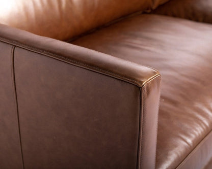 Sunpan - Westport Rogers Sofa - Shalimar Tobacco Leather - 110582 view 4