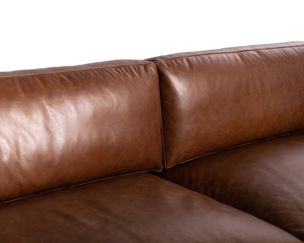 Sunpan - Westport Rogers Sofa - Shalimar Tobacco Leather - 110582 view 5