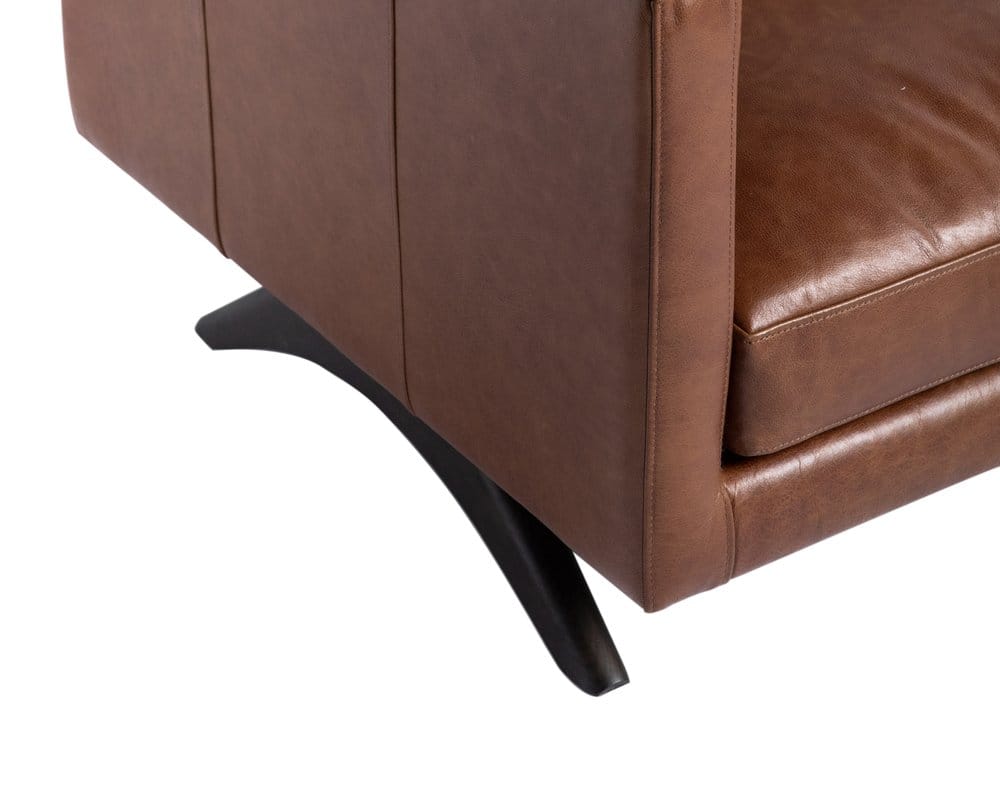 Sunpan - Westport Rogers Sofa - Shalimar Tobacco Leather - 110582 view 6