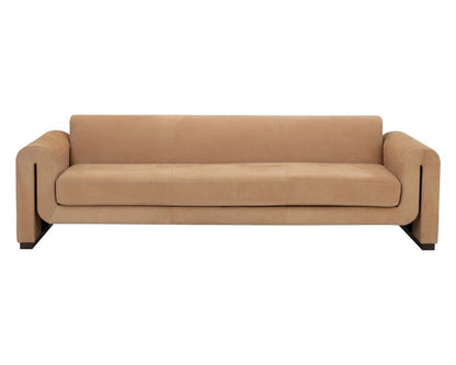 Sunpan - Westport Romer Sofa - Distressed Brown - Nubuck Tan Leather - 111816_CLOSEOUT view 2