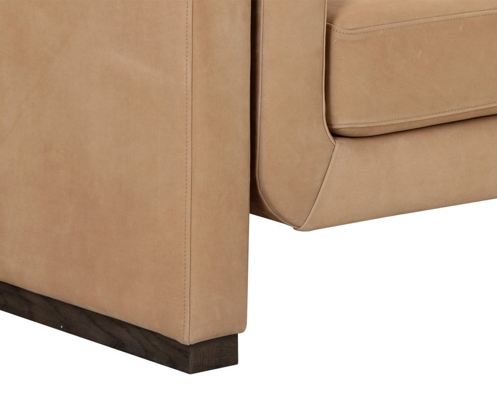 Sunpan - Westport Romer Sofa - Distressed Brown - Nubuck Tan Leather - 111816_CLOSEOUT view 5