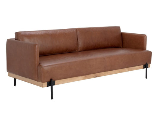 Sunpan - Westport Saul Sofa - Shalimar Tobacco Leather - 111425_CLOSEOUT view 1