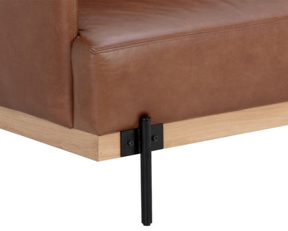 Sunpan - Westport Saul Sofa - Shalimar Tobacco Leather - 111425_CLOSEOUT view 5