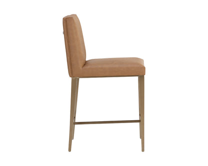 Sunpan - Wilbur Counter Stool - Milliken Cognac - 111431 view 3