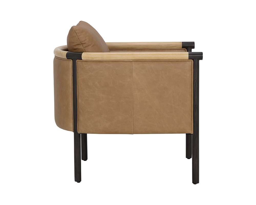 Sunpan - Westport Wilder Lounge Chair - Ludlow Sesame Leather - 111423 veiw 3
