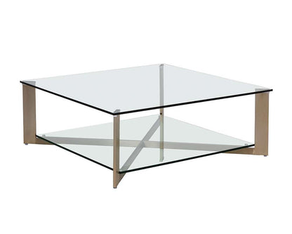 Sunpan - Ikon Xavier Coffee Table - Square - Antique Brass - 109187 veiw 2