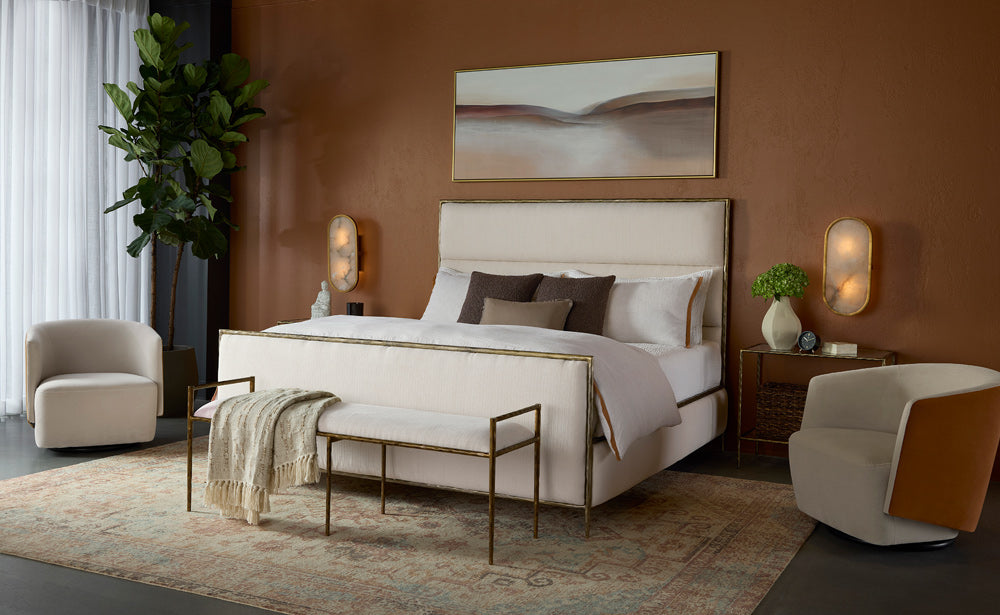 Sunpan - Yasmine Bed - King - Zenith Alabaster - 111736 view 5