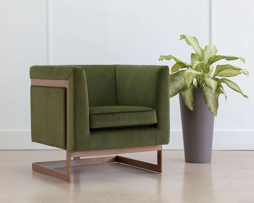 Sunpan - Ikon Yvette Armchair - Gold - Meg Olive - 110383 veiw 5