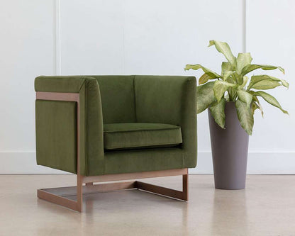Sunpan - Ikon Yvette Armchair - Gold - Meg Olive - 110383 veiw 5