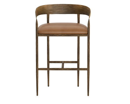 Sunpan - Zanatta Barstool - Tan Leather - 111798 view 2