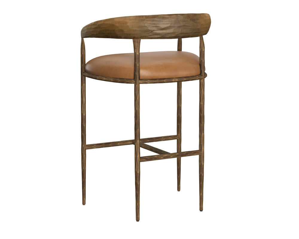 Sunpan - Zanatta Barstool - Tan Leather - 111798 view 3