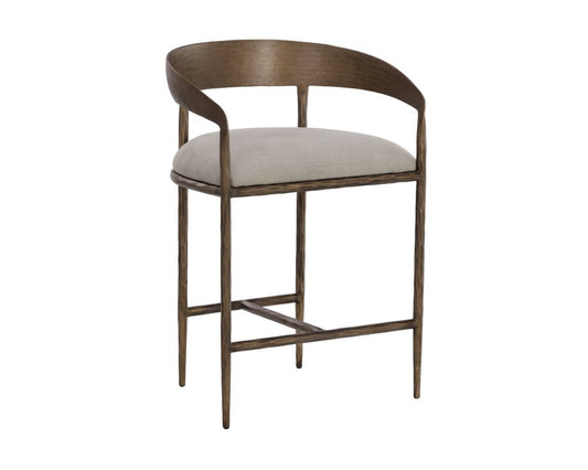Sunpan - Zanatta Counter Stool - Zenith Taupe Grey - 110614 view 1