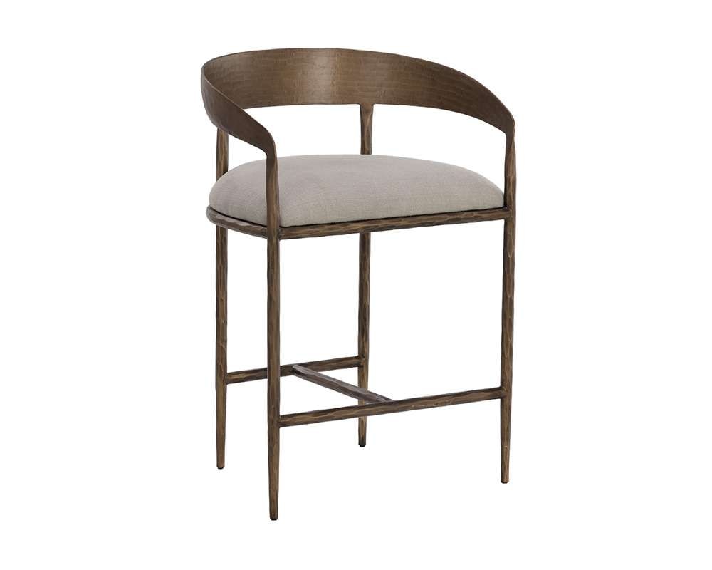 Sunpan - Zanatta Counter Stool - Zenith Taupe Grey - 110614 veiw 1