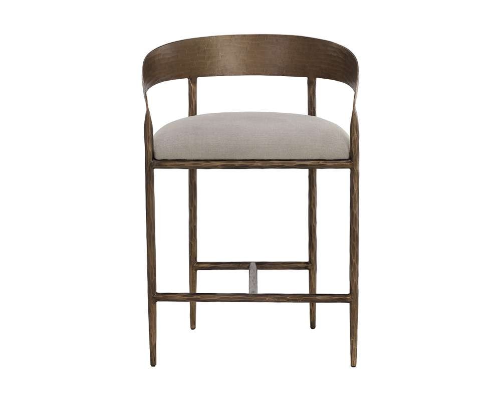 Sunpan - Zanatta Counter Stool - Zenith Taupe Grey - 110614 veiw 2