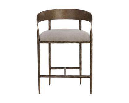 Sunpan - Zanatta Counter Stool - Zenith Taupe Grey - 110614 veiw 2