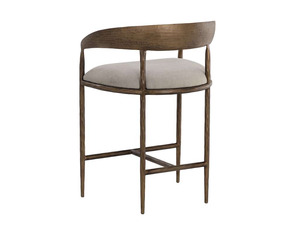 Sunpan - Zanatta Counter Stool - Zenith Taupe Grey - 110614 veiw 4