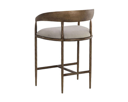 Sunpan - Zanatta Counter Stool - Zenith Taupe Grey - 110614 veiw 4