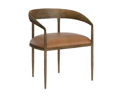 Sunpan - Zanatta Dining Armchair - Tan Leather - 111797 veiw 1