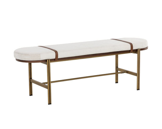 Sunpan - Zenn Elaine Bench - Polo Club Muslin - 108688 view 1