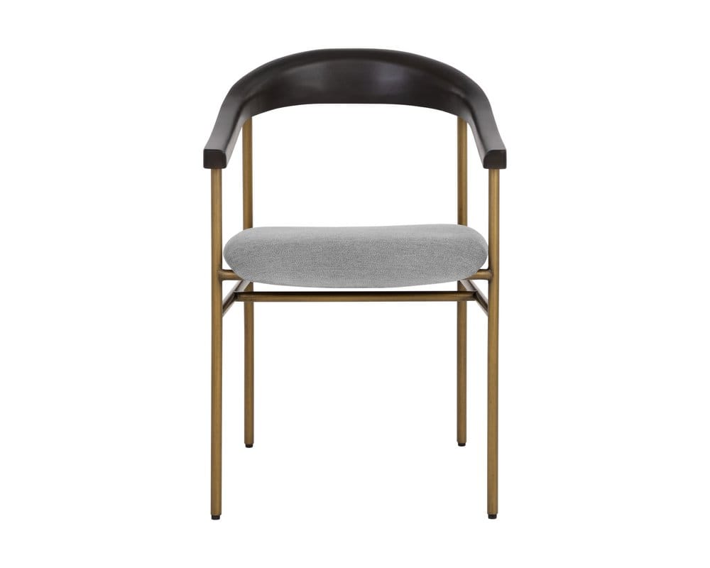 Sunpan - Zenn Giorgio Dining Armchair - Polo Club Stone - 108692_CLOSEOUT view 2
