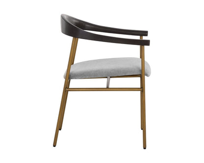 Sunpan - Zenn Giorgio Dining Armchair - Polo Club Stone - 108692_CLOSEOUT view 3