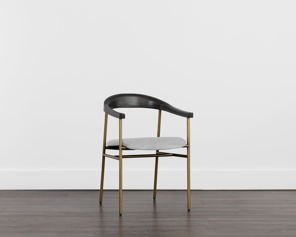 Sunpan - Zenn Giorgio Dining Armchair - Polo Club Stone - 108692_CLOSEOUT view 5