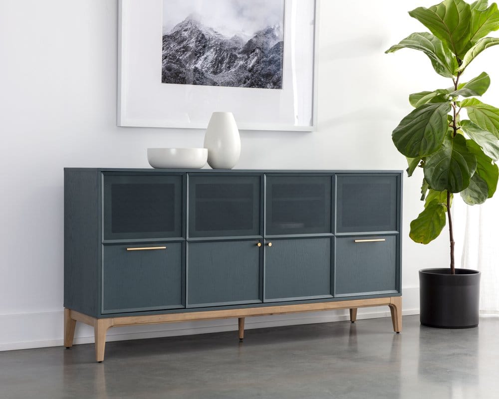 Sunpan - Zenn Rivero Sideboard - Teal - 110750 view 5
