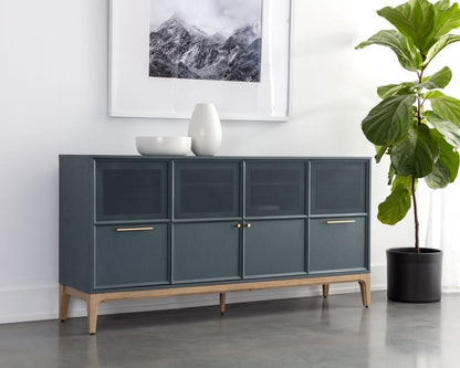 Sunpan - Zenn Rivero Sideboard - Teal - 110750 view 5