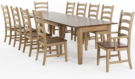 Sunset Trading - 11 Piece Brook Rectangular Extension Dining Set - DLU-BR134-PW11PC veiw 1