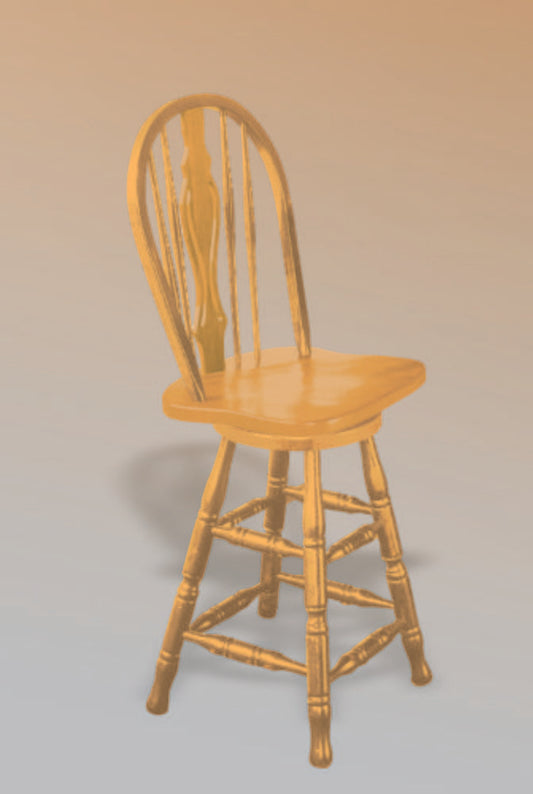 Sunset Trading - 24in Keyhole Barstool in Light Oak Finish - DLU-B124-24-LO veiw 1