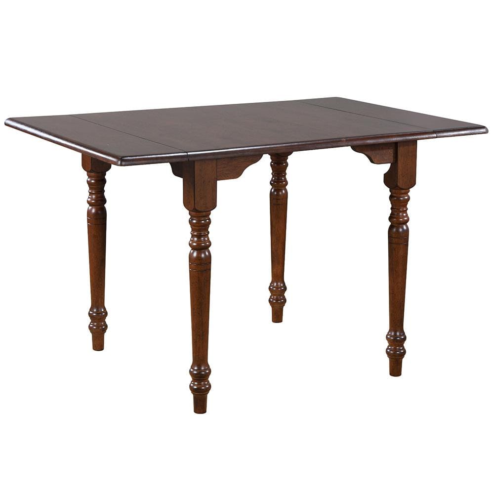 Sunset Trading - 3PC 34-48in Rectangular Expandable Solid Wood Dining Set  - Antique Black with Cherry Rub Through and Chestnut Brown - PK-3448CT-820CM-BCH3P veiw 3