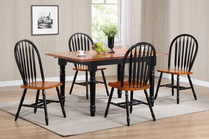 Sunset Trading - 5 Piece Butterfly Leaf Dining Table Set with Arrowback Chairs - DLU-TLB3660-820-BCH5PC veiw 1