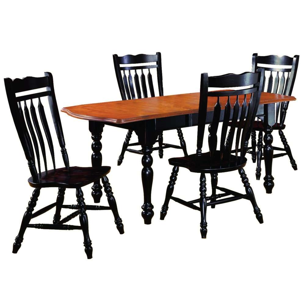 Sunset Trading - 5 Piece Drop Leaf Extension Dining Set with Aspen Chairs - DLU-TDX3472-C10-AB5PC veiw 1
