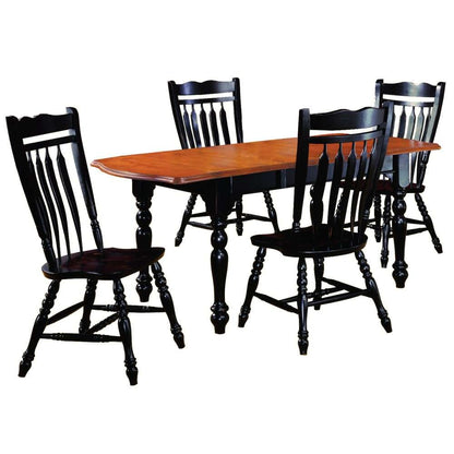 Sunset Trading - 5 Piece Drop Leaf Extension Dining Set with Aspen Chairs - DLU-TDX3472-C10-AB5PC veiw 1