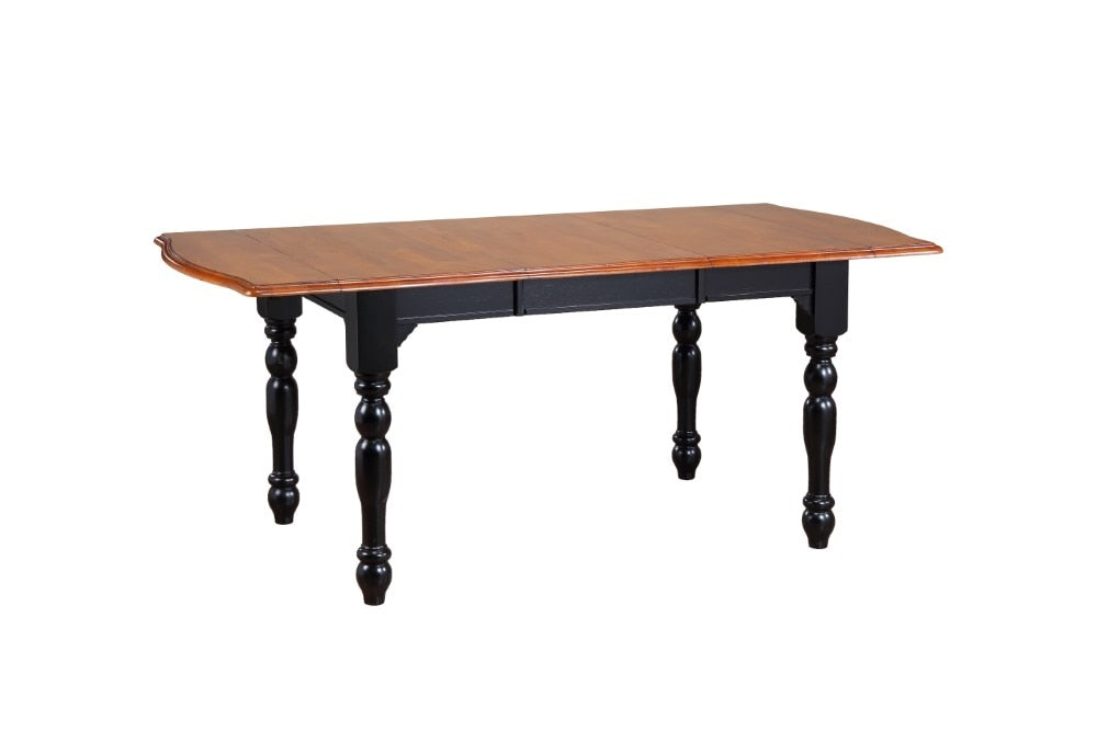 Sunset Trading - 5 Piece Drop Leaf Extension Dining Table Set with Arrowback Chairs - DLU-TDX3472-820-AB5PC veiw 3