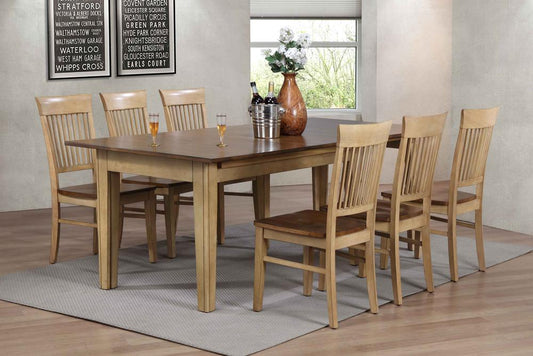 Sunset Trading - 7 Piece Brook Rectangular Extension Dining Table - DLU-BR134-C70-PW7PC veiw 1