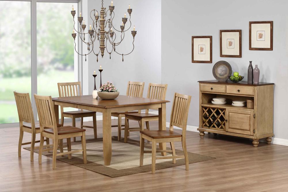 Sunset Trading - 8 Piece Brook Extension Dining Set with Server - DLU-BR4272-C60-SRPW8PC veiw 1