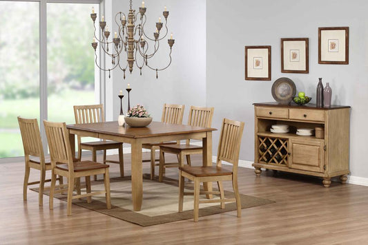 Sunset Trading - 8 Piece Brook Extension Dining Set with Server - DLU-BR4272-C60-SRPW8PC veiw 1