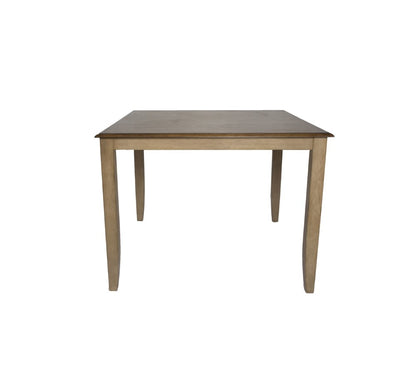 Sunset Trading - 9 Piece Brook 48in Square Pub Set with Fancy Slat Stools - DLU-BR4848CB-B70-PW9PC veiw 2