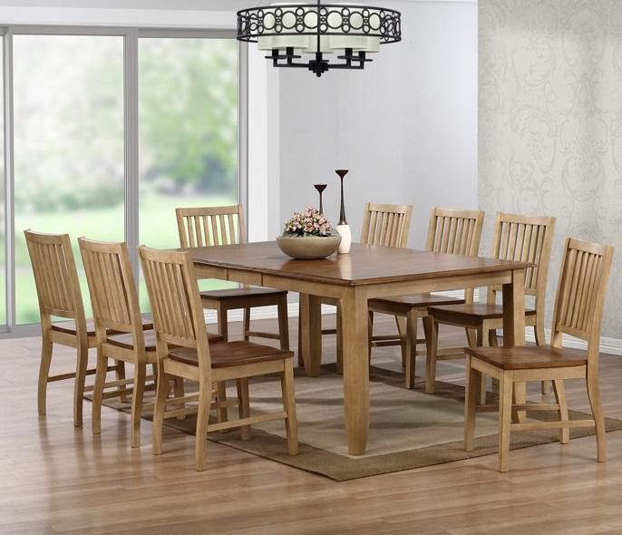 Sunset Trading - 9 Piece Brook Extension Dining Set - DLU-BR4272-C60-PW9PC veiw 1