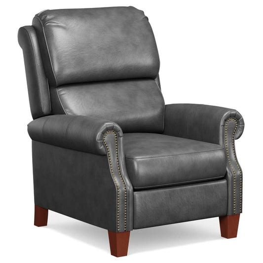 Sunset Trading -  Alexander Pushback Leather Recliner Dark Grey - SY-689-86-9307-97 veiw 1