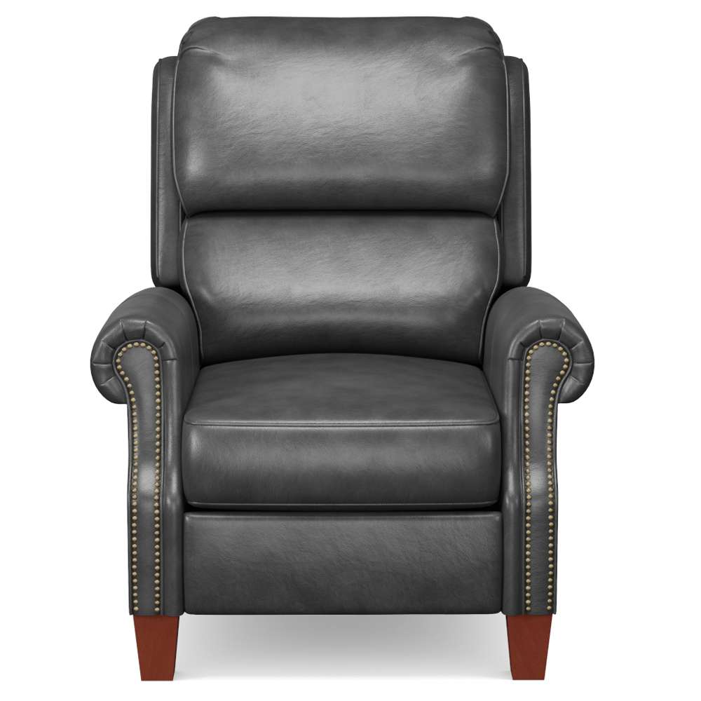 Sunset Trading -  Alexander Pushback Leather Recliner Dark Grey - SY-689-86-9307-97 veiw 3
