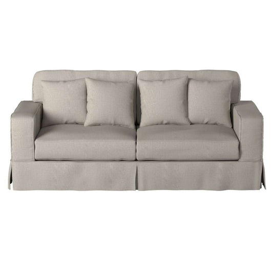 Sunset Trading - American Slipcovered 88in Sofa in Light Gray - SU-108500-220591 veiw 1