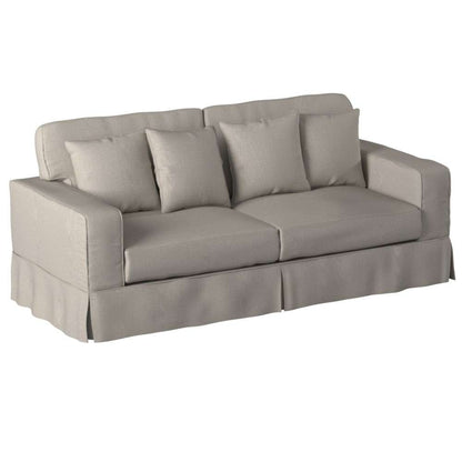 Sunset Trading - American Slipcovered 88in Sofa in Light Gray - SU-108500-220591 veiw 2