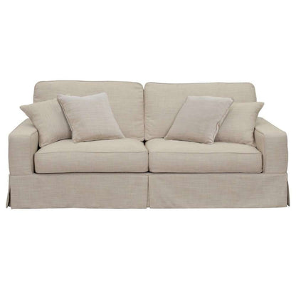 Sunset Trading - American Slipcovered 88in Sofa in Linen - SU-108500-466082 veiw 1