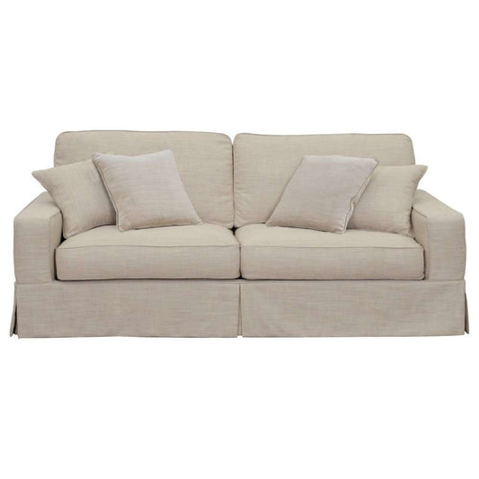 Sunset Trading - American Slipcovered 88in Sofa in Linen - SU-108500-466082 veiw 1
